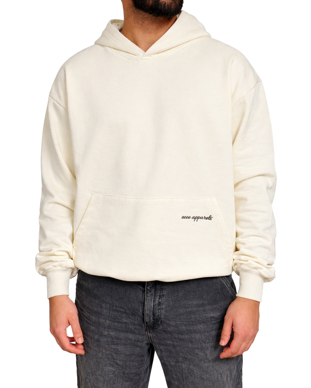 E1.1 Ivory Heavyweight Hoodie