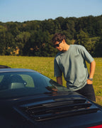 Smoke grey Drop shoulder Tshirt